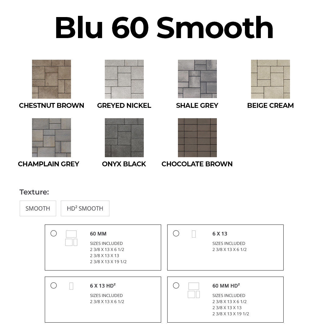 Zamora Design - Patio-Blu grande smooth Info